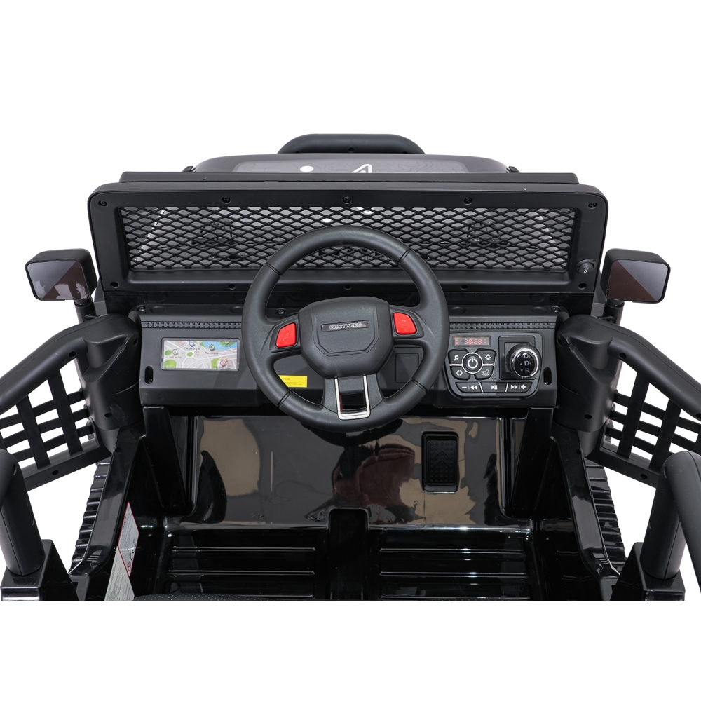 Elektromobilis Jeep BEAST 4x4, Black-Elektromobiliai vaikams, Visureigiai-e-vaikas