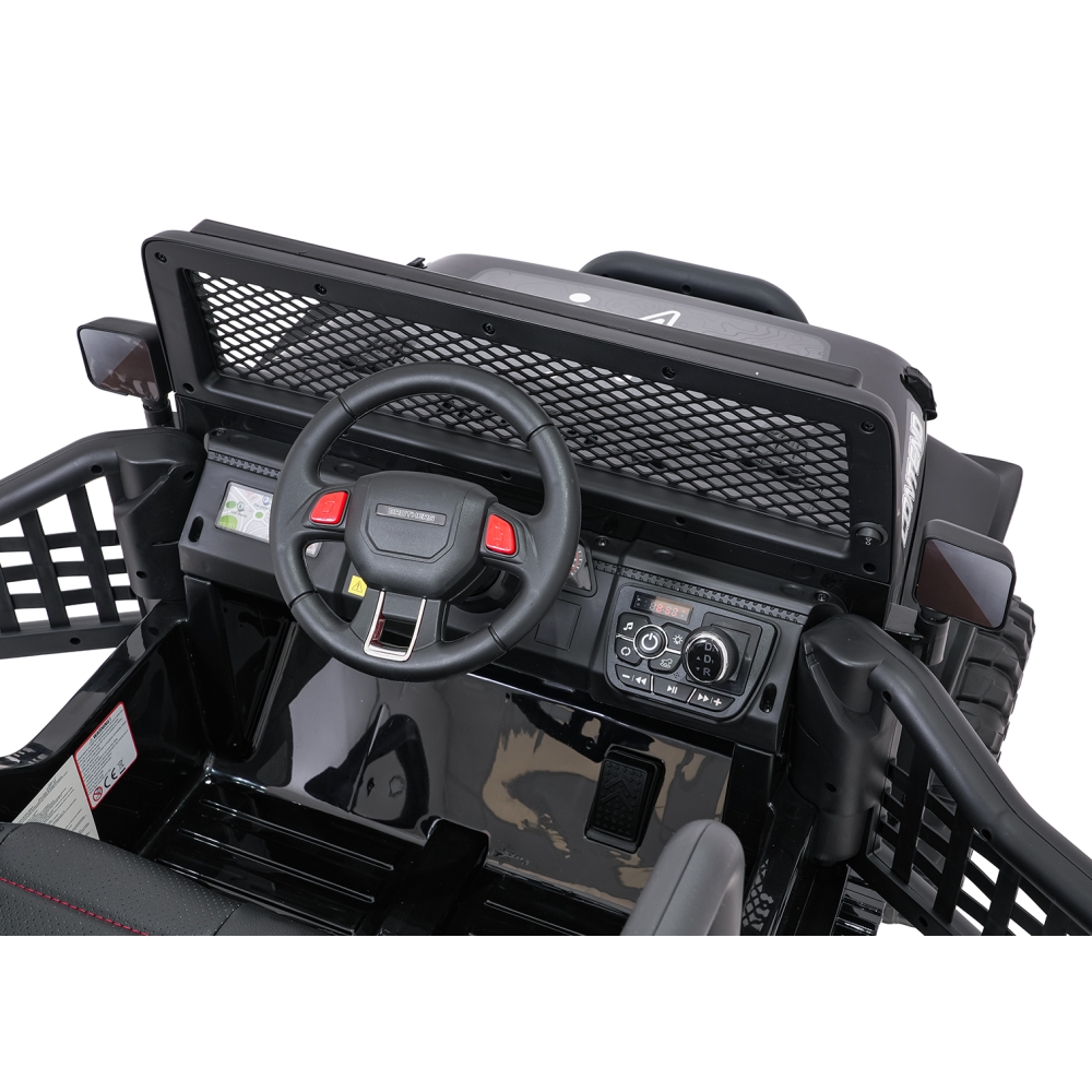 Elektromobilis Jeep BEAST 4x4, Black-Elektromobiliai vaikams, Visureigiai-e-vaikas