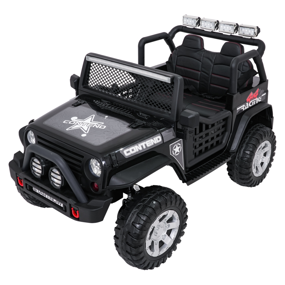 Elektromobilis Jeep BEAST 4x4, Black-Elektromobiliai vaikams, Visureigiai-e-vaikas