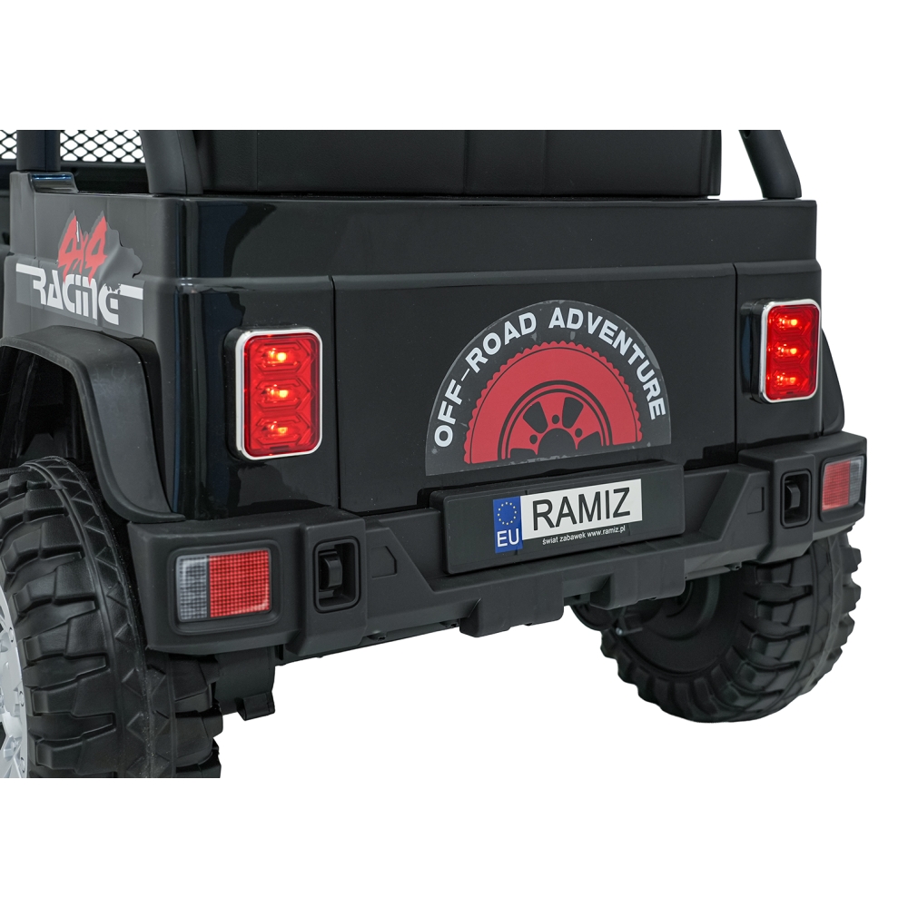 Elektromobilis Jeep BEAST 4x4, Black-Elektromobiliai vaikams, Visureigiai-e-vaikas