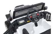 Elektromobilis Jeep BEAST 4x4, White-Elektromobiliai vaikams, Visureigiai-e-vaikas