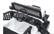 Elektromobilis Jeep BEAST 4x4, White-Elektromobiliai vaikams, Visureigiai-e-vaikas