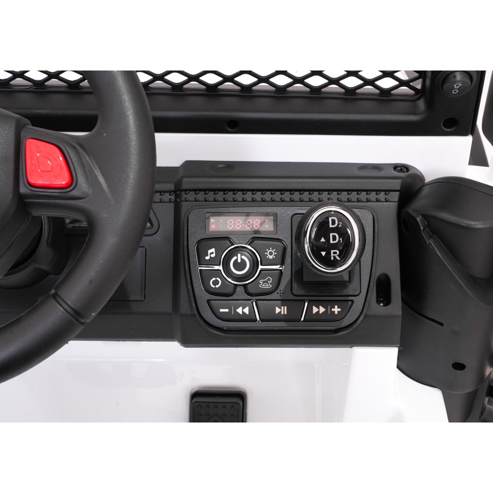Elektromobilis Jeep BEAST 4x4, White-Elektromobiliai vaikams, Visureigiai-e-vaikas