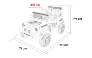 Pojazd Jeep BEAST 4x4 Biały