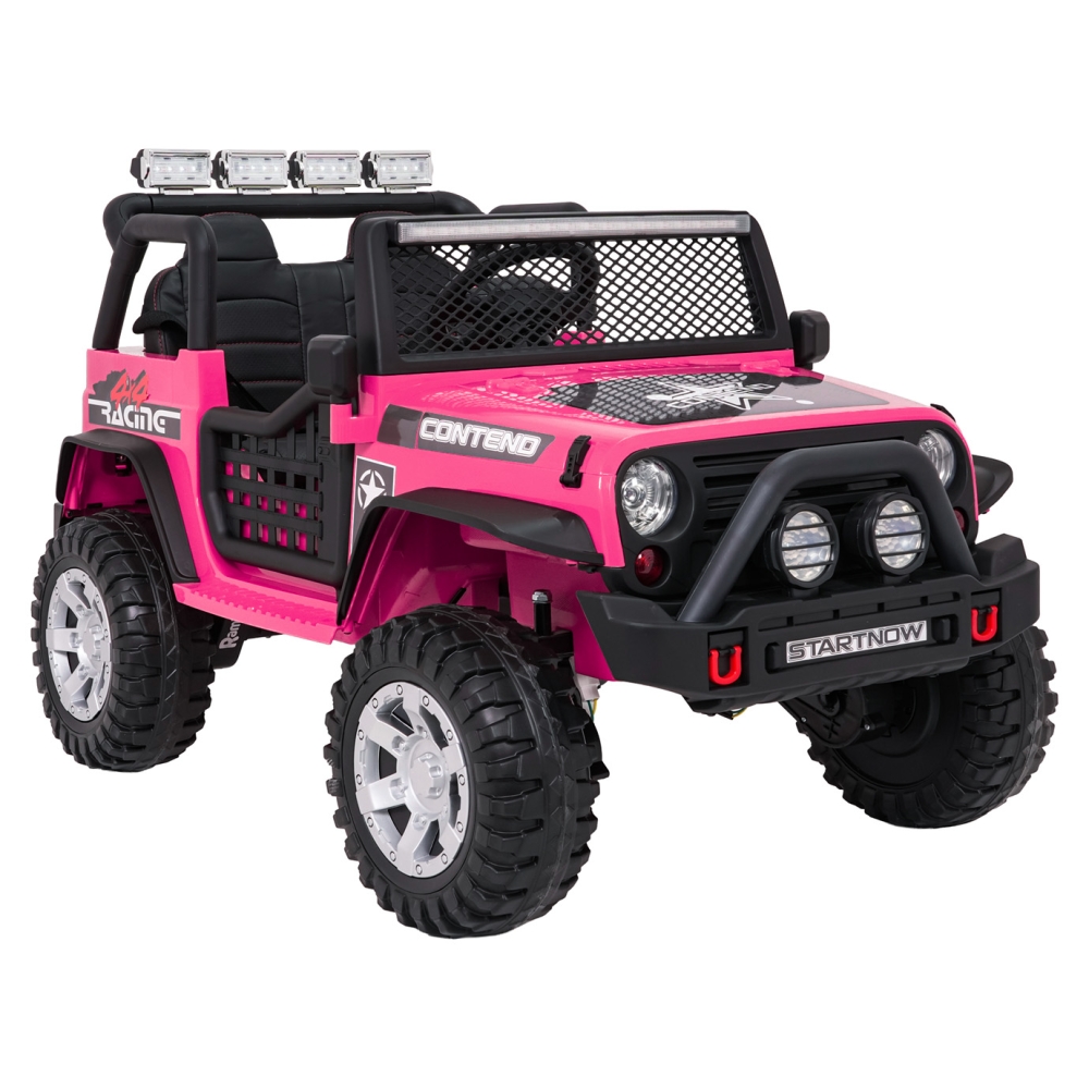 Elektromobilis Jeep BEAST 4x4, Pink-Elektromobiliai vaikams, Visureigiai-e-vaikas