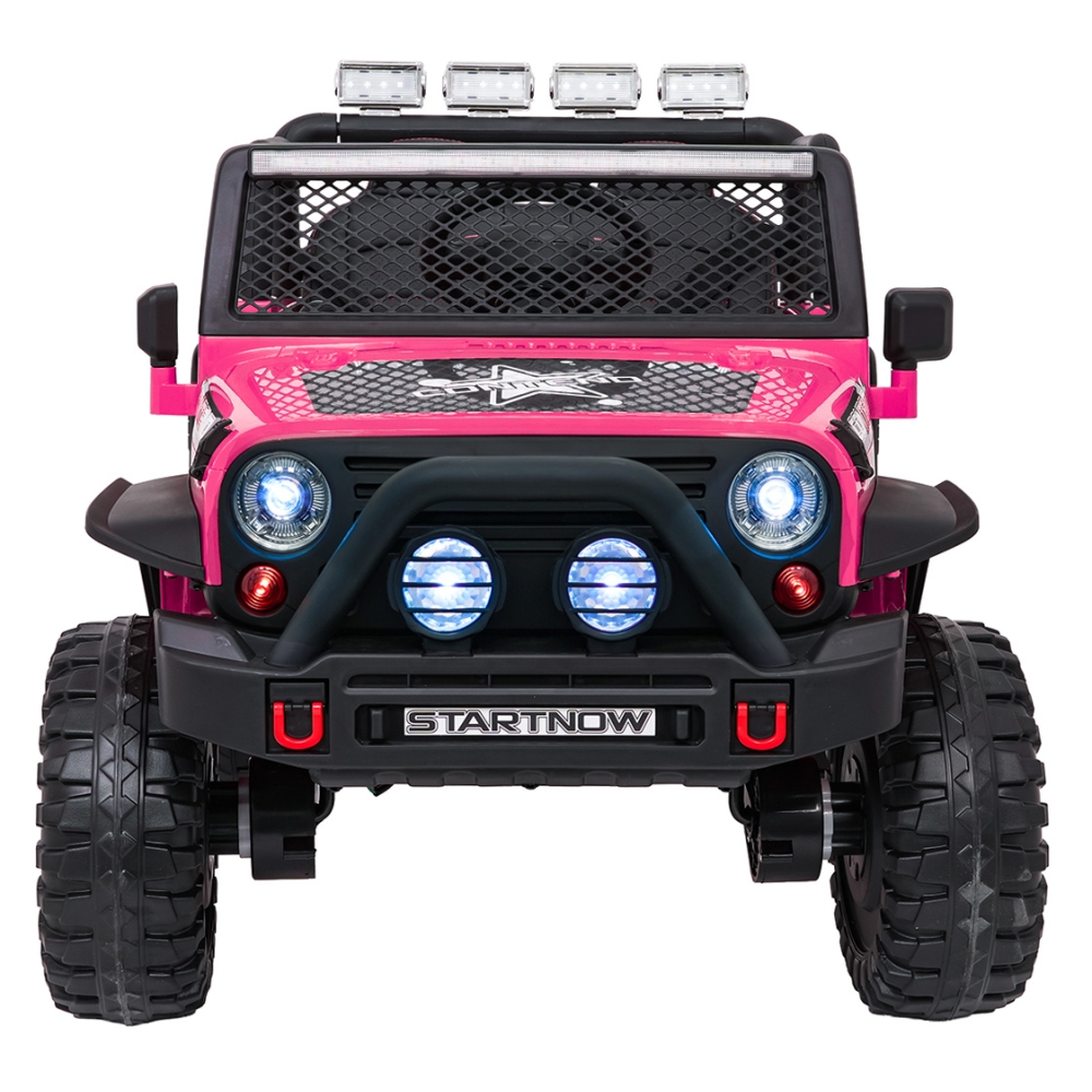 Elektromobilis Jeep BEAST 4x4, Pink-Elektromobiliai vaikams, Visureigiai-e-vaikas
