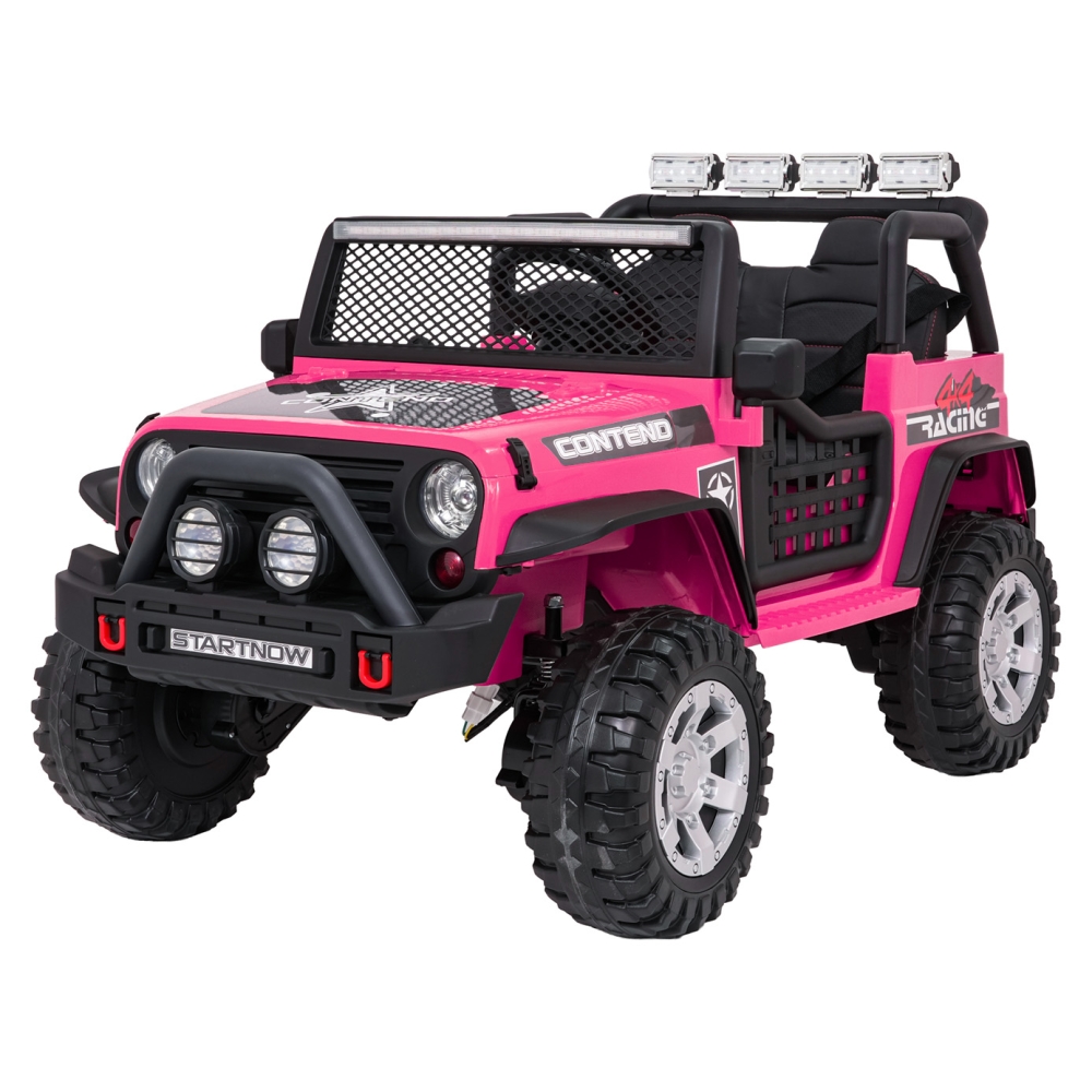 Elektromobilis Jeep BEAST 4x4, Pink-Elektromobiliai vaikams, Visureigiai-e-vaikas