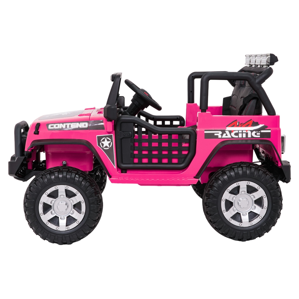 Elektromobilis Jeep BEAST 4x4, Pink-Elektromobiliai vaikams, Visureigiai-e-vaikas