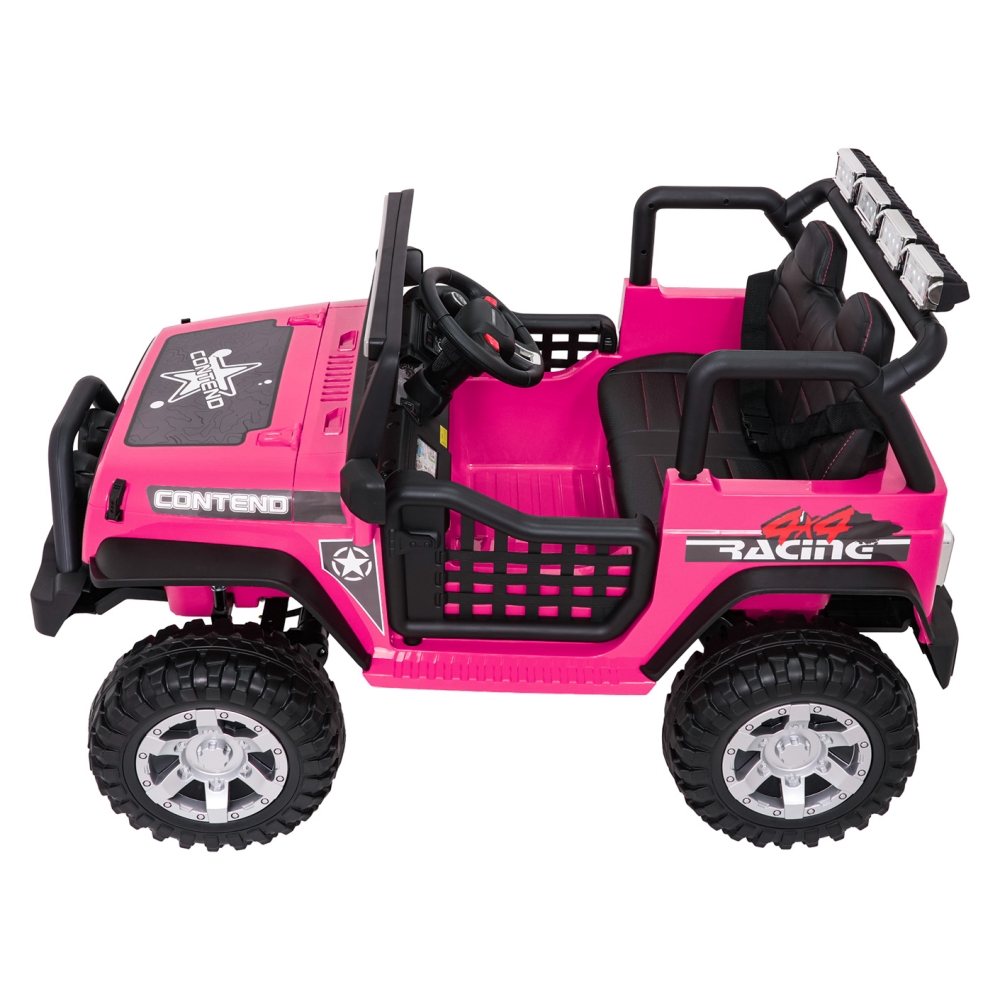 Elektromobilis Jeep BEAST 4x4, Pink-Elektromobiliai vaikams, Visureigiai-e-vaikas