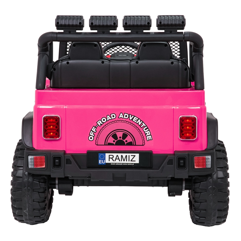 Elektromobilis Jeep BEAST 4x4, Pink-Elektromobiliai vaikams, Visureigiai-e-vaikas