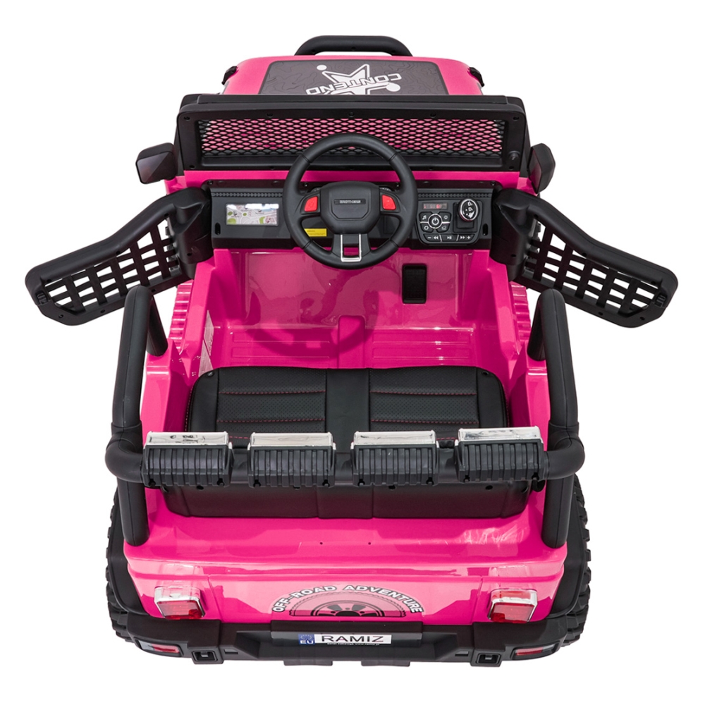 Elektromobilis Jeep BEAST 4x4, Pink-Elektromobiliai vaikams, Visureigiai-e-vaikas