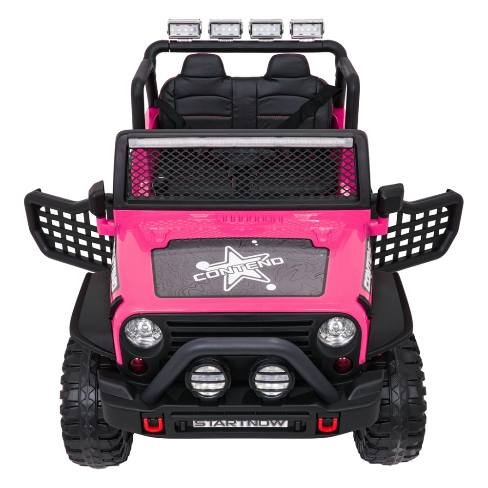 Elektromobilis Jeep BEAST 4x4, Pink-Elektromobiliai vaikams, Visureigiai-e-vaikas