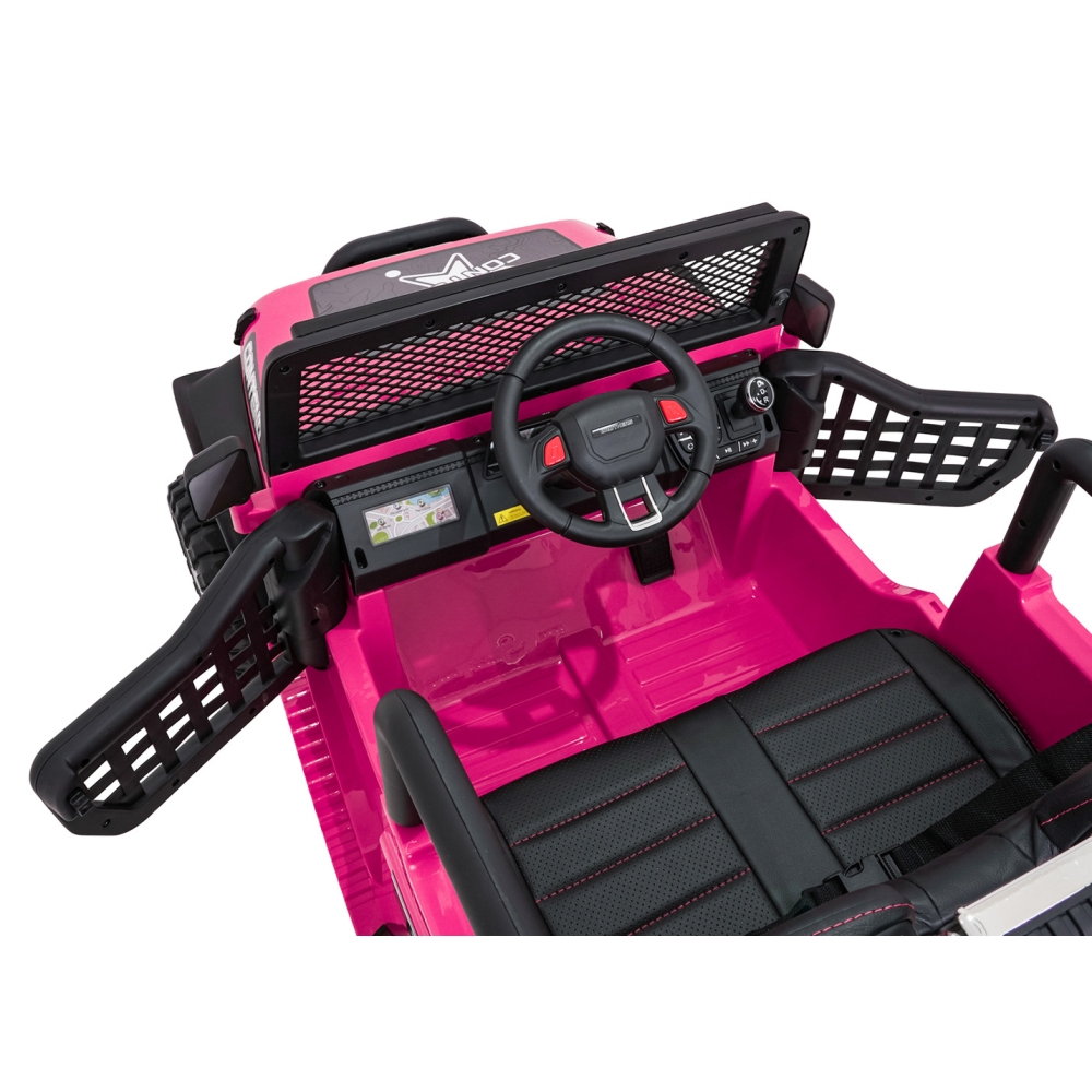 Elektromobilis Jeep BEAST 4x4, Pink-Elektromobiliai vaikams, Visureigiai-e-vaikas