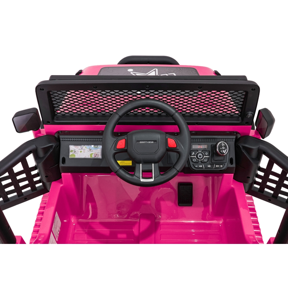 Elektromobilis Jeep BEAST 4x4, Pink-Elektromobiliai vaikams, Visureigiai-e-vaikas