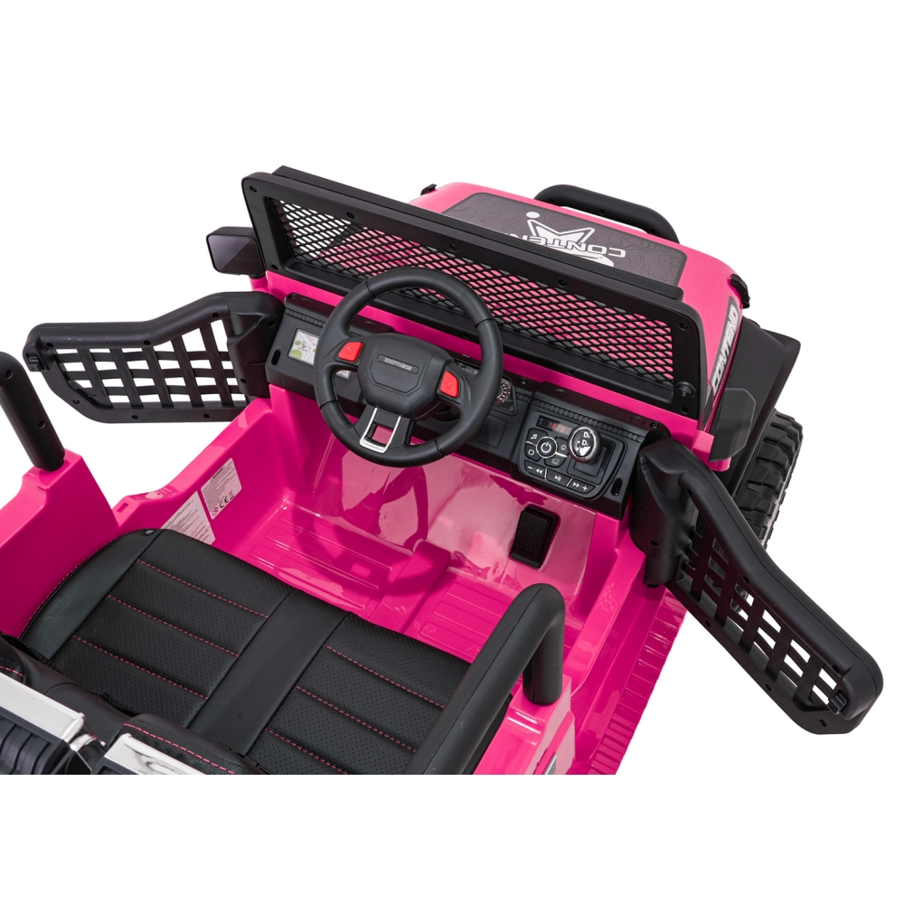 Elektromobilis Jeep BEAST 4x4, Pink-Elektromobiliai vaikams, Visureigiai-e-vaikas