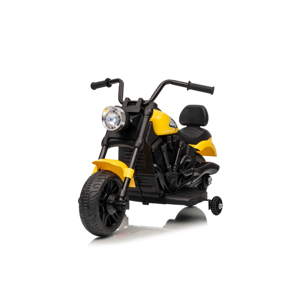 Elektrinis motociklas Motor STAR, Yellow-Elektromobiliai vaikams, Motociklai-e-vaikas