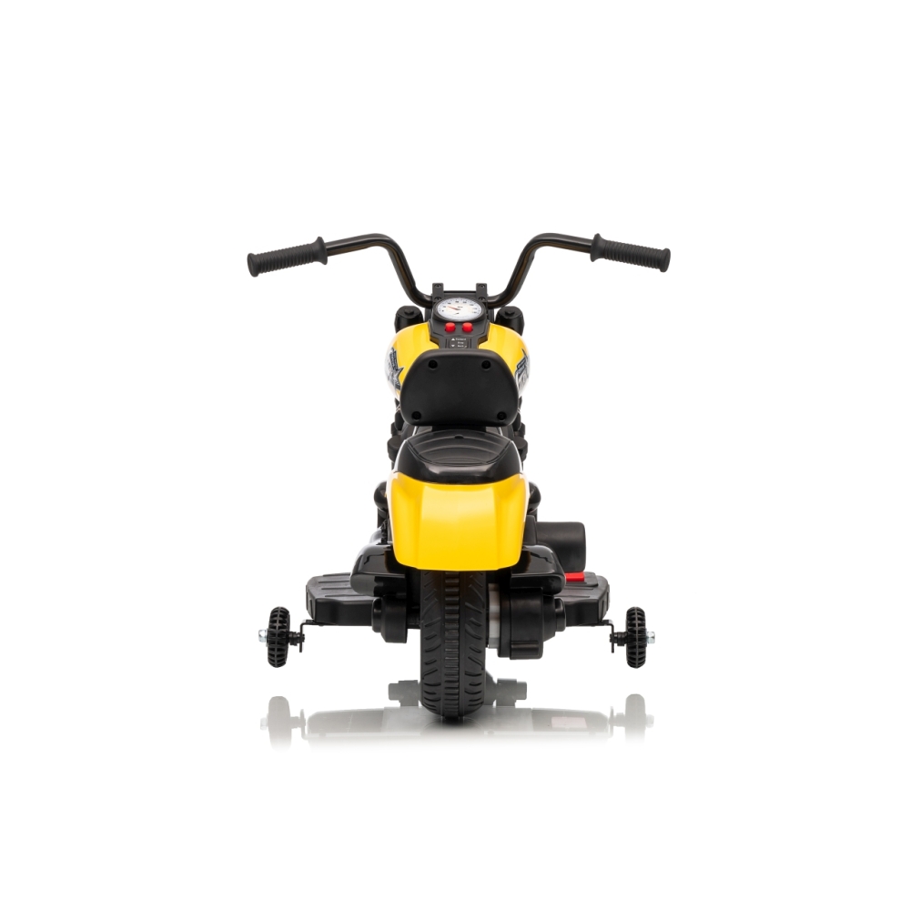 Elektrinis motociklas Motor STAR, Yellow-Elektromobiliai vaikams, Motociklai-e-vaikas