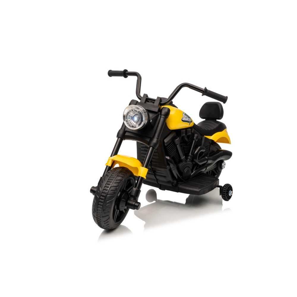 Elektrinis motociklas Motor STAR, Yellow-Elektromobiliai vaikams, Motociklai-e-vaikas
