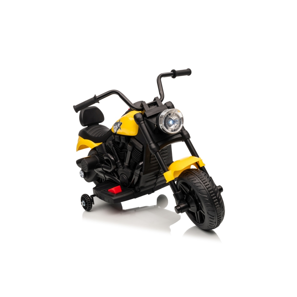 Elektrinis motociklas Motor STAR, Yellow-Elektromobiliai vaikams, Motociklai-e-vaikas