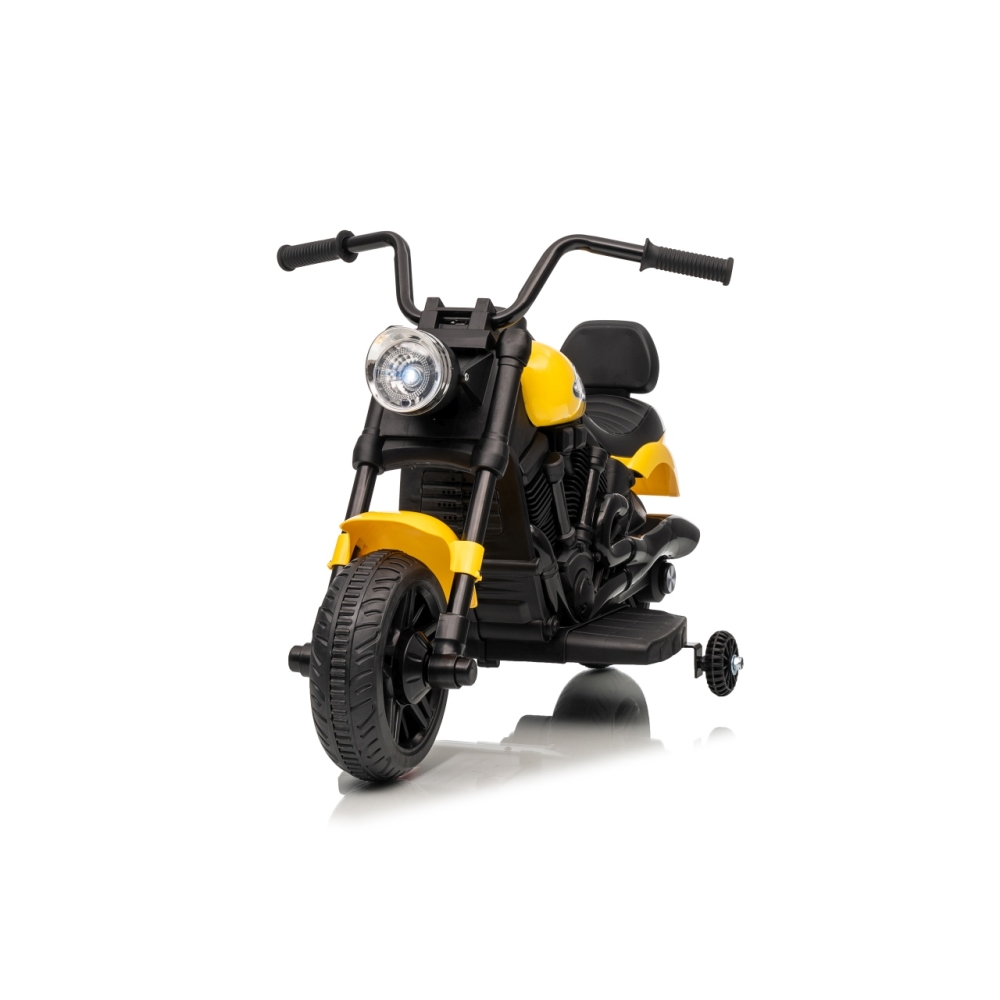 Elektrinis motociklas Motor STAR, Yellow-Elektromobiliai vaikams, Motociklai-e-vaikas