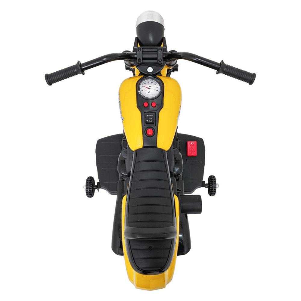 Elektrinis motociklas Motor STAR, Yellow-Elektromobiliai vaikams, Motociklai-e-vaikas