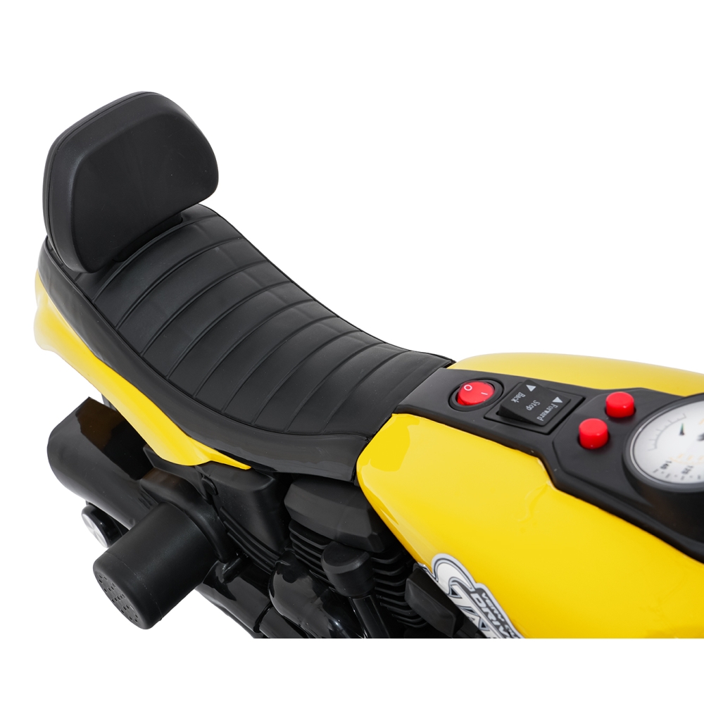 Elektrinis motociklas Motor STAR, Yellow-Elektromobiliai vaikams, Motociklai-e-vaikas