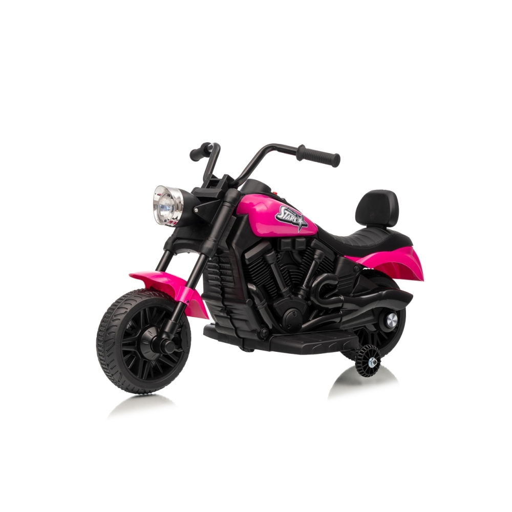 Elektrinis motociklas Motor STAR, Pink-Elektromobiliai vaikams, Motociklai-e-vaikas