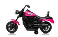 Elektrinis motociklas Motor STAR, Pink-Elektromobiliai vaikams, Motociklai-e-vaikas