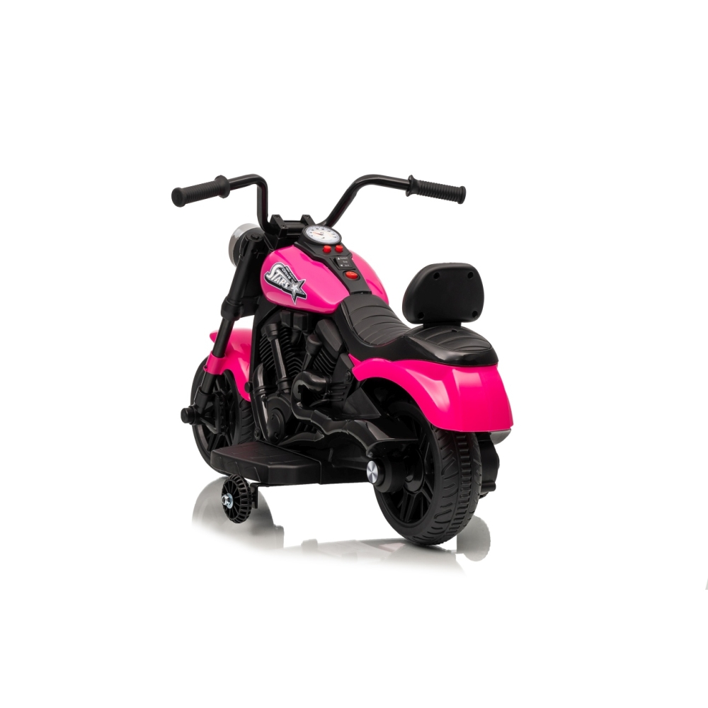Elektrinis motociklas Motor STAR, Pink-Elektromobiliai vaikams, Motociklai-e-vaikas
