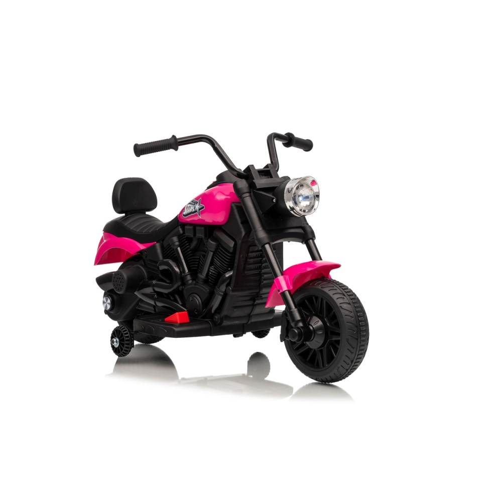 Elektrinis motociklas Motor STAR, Pink-Elektromobiliai vaikams, Motociklai-e-vaikas