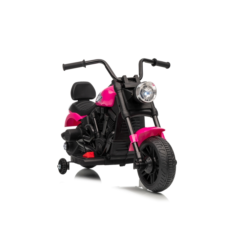 Elektrinis motociklas Motor STAR, Pink-Elektromobiliai vaikams, Motociklai-e-vaikas