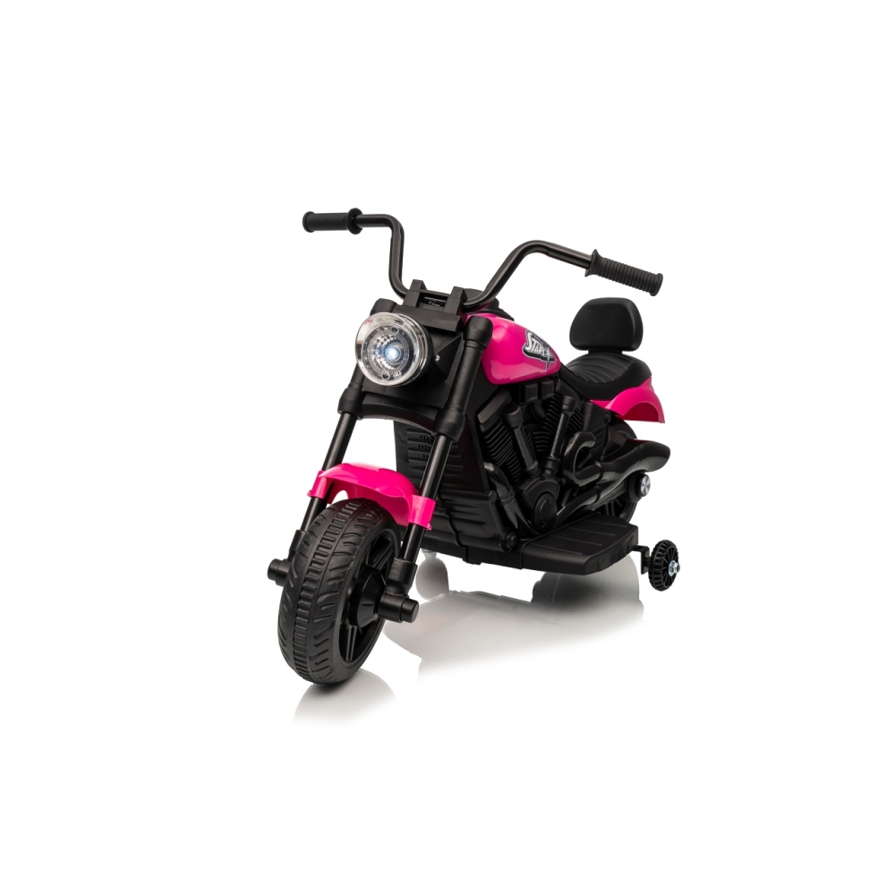 Elektrinis motociklas Motor STAR, Pink-Elektromobiliai vaikams, Motociklai-e-vaikas