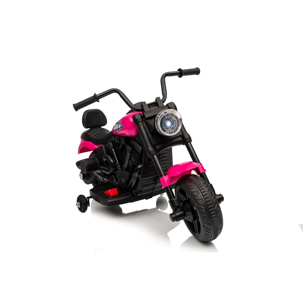 Elektrinis motociklas Motor STAR, Pink-Elektromobiliai vaikams, Motociklai-e-vaikas