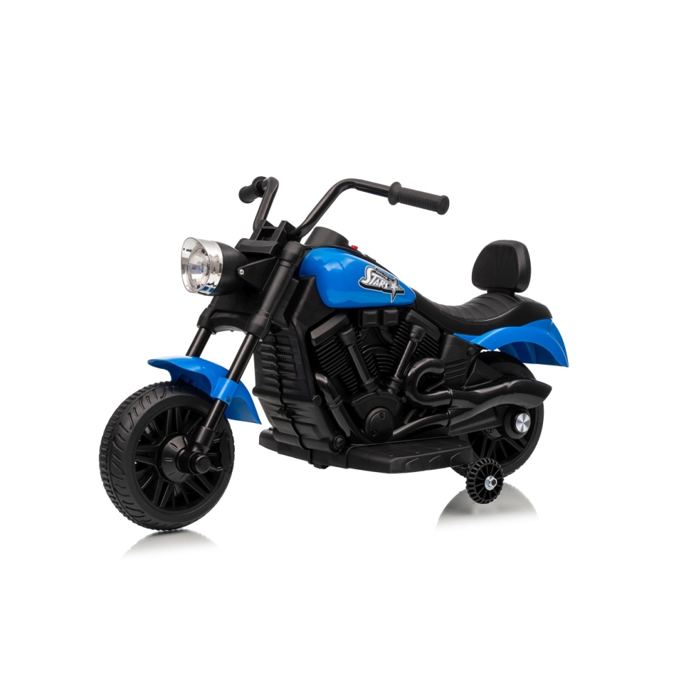 Elektrinis motociklas Motor STAR, Blue-Elektromobiliai vaikams, Motociklai-e-vaikas