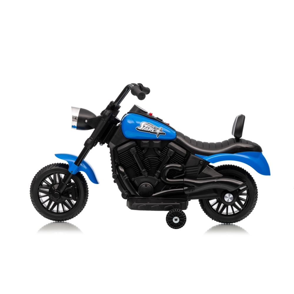 Elektrinis motociklas Motor STAR, Blue-Elektromobiliai vaikams, Motociklai-e-vaikas