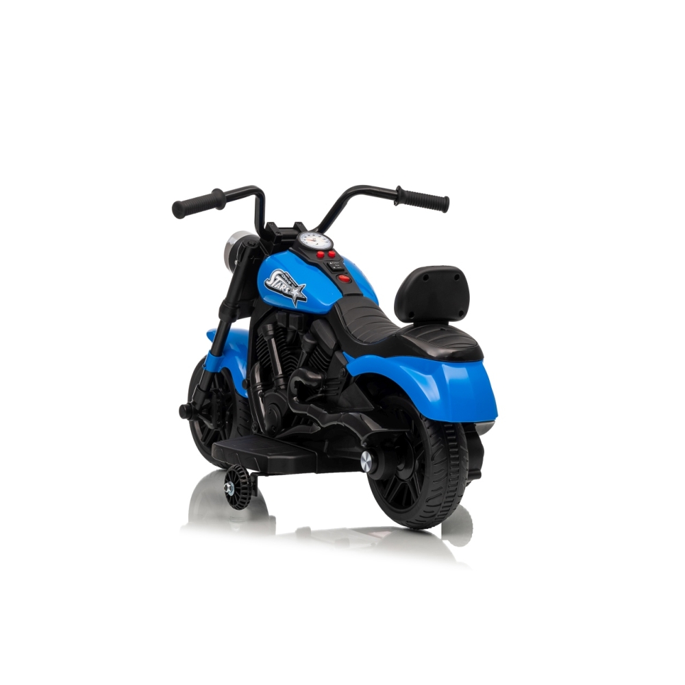 Elektrinis motociklas Motor STAR, Blue-Elektromobiliai vaikams, Motociklai-e-vaikas