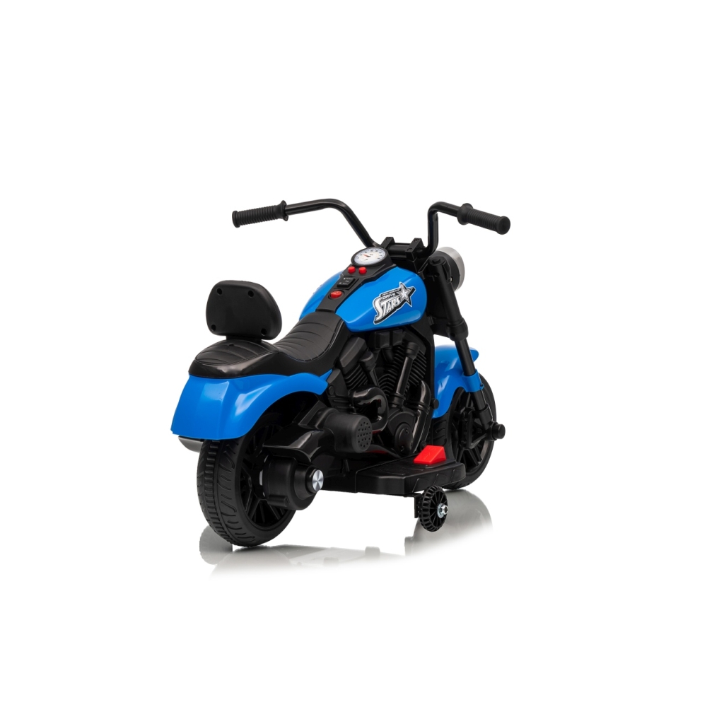 Elektrinis motociklas Motor STAR, Blue-Elektromobiliai vaikams, Motociklai-e-vaikas