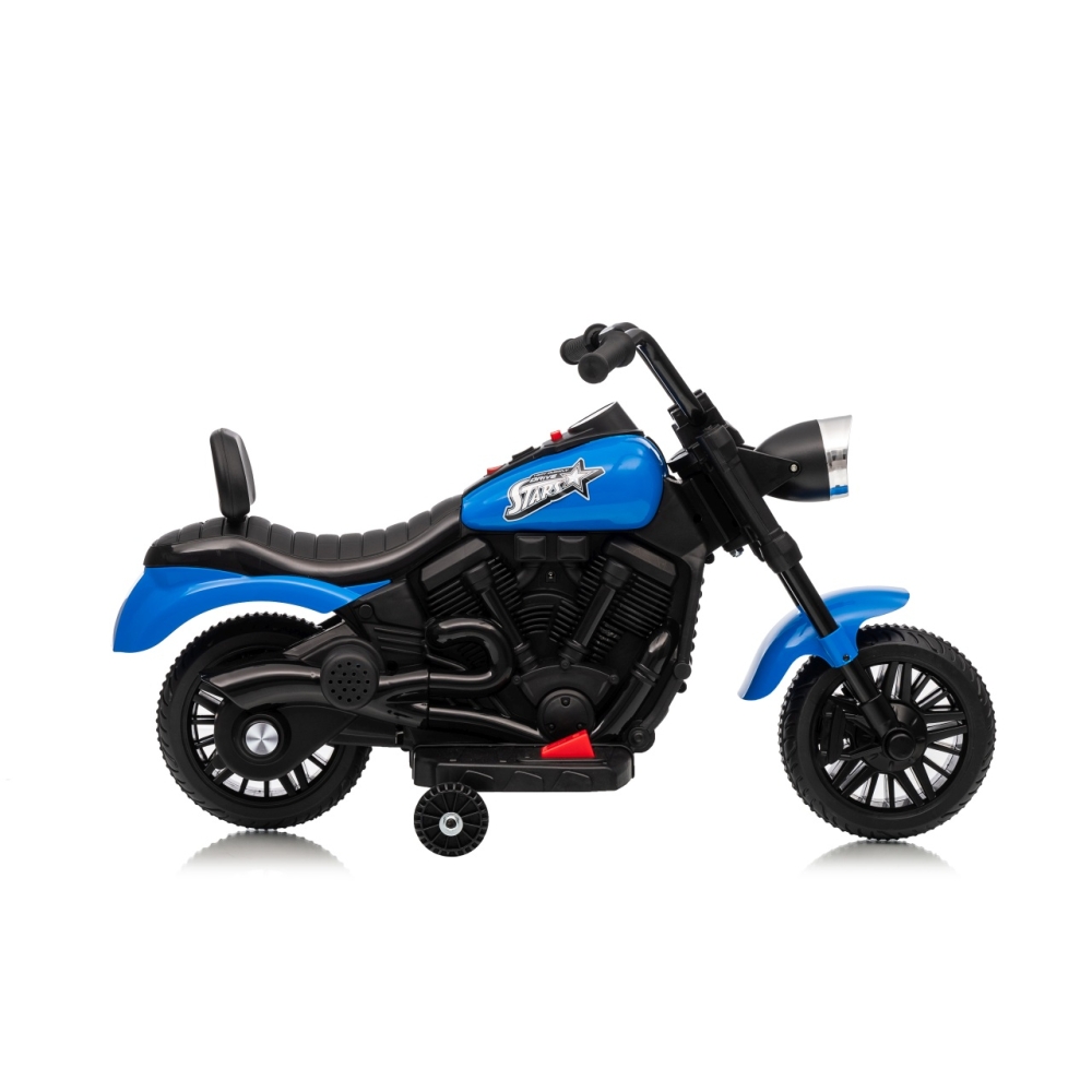 Elektrinis motociklas Motor STAR, Blue-Elektromobiliai vaikams, Motociklai-e-vaikas