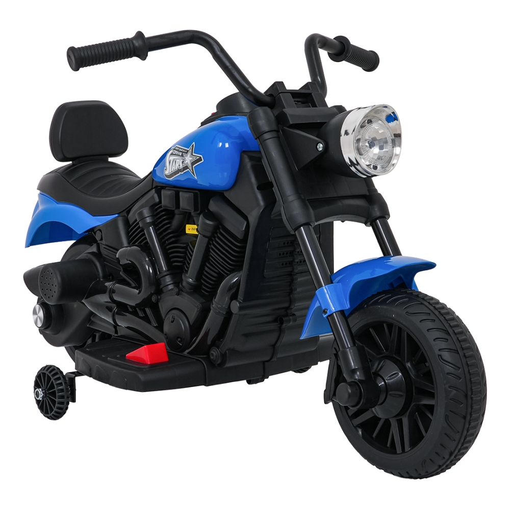 Elektrinis motociklas Motor STAR, Blue-Elektromobiliai vaikams, Motociklai-e-vaikas