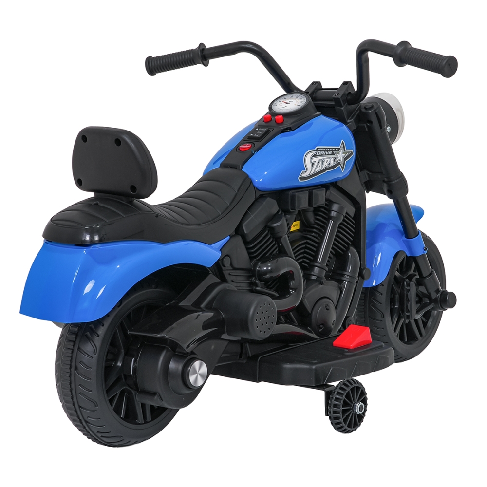 Elektrinis motociklas Motor STAR, Blue-Elektromobiliai vaikams, Motociklai-e-vaikas