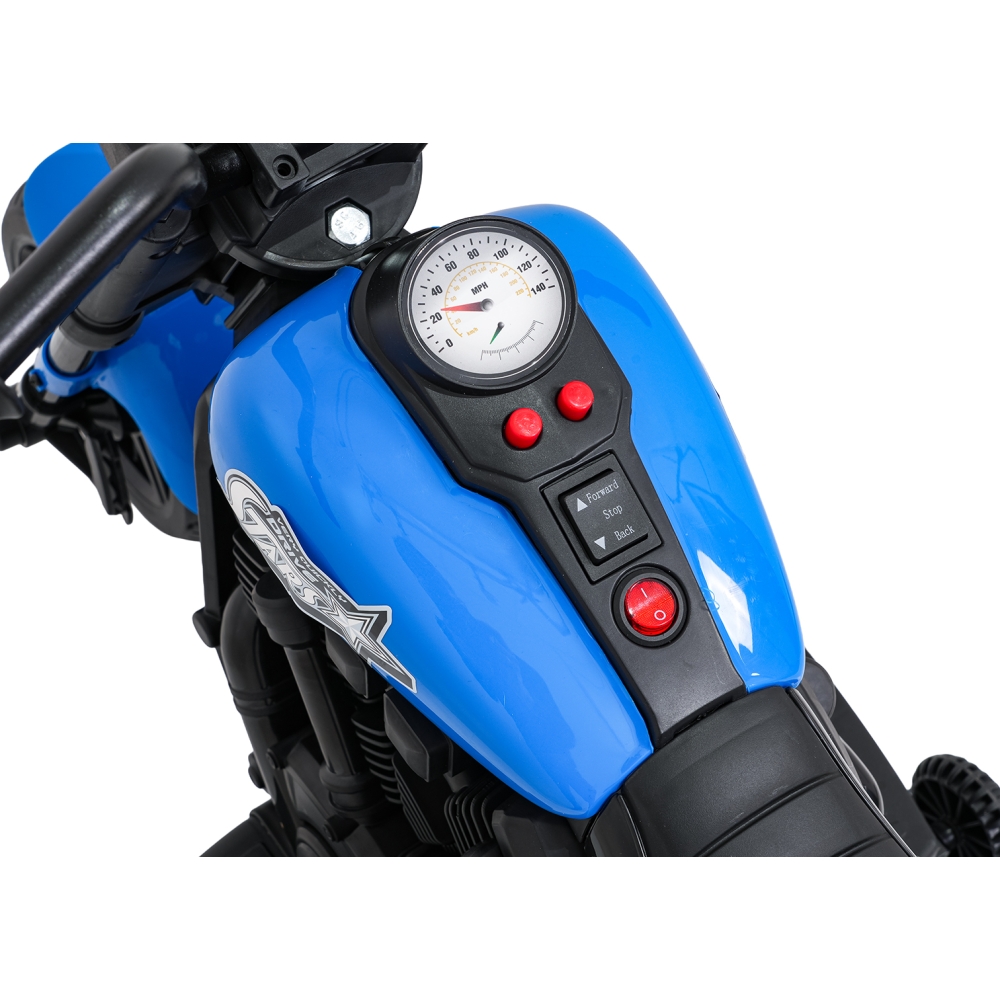 Elektrinis motociklas Motor STAR, Blue-Elektromobiliai vaikams, Motociklai-e-vaikas