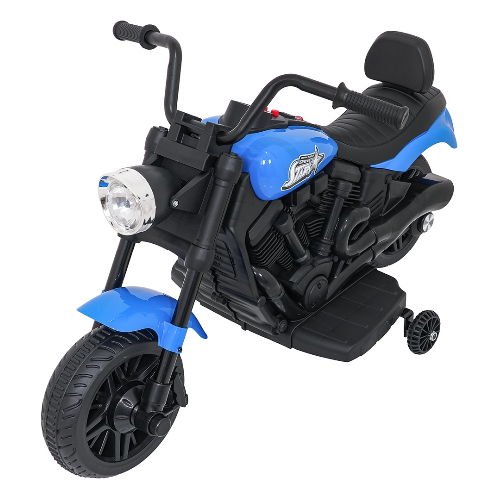 Elektrinis motociklas Motor STAR, Blue-Elektromobiliai vaikams, Motociklai-e-vaikas