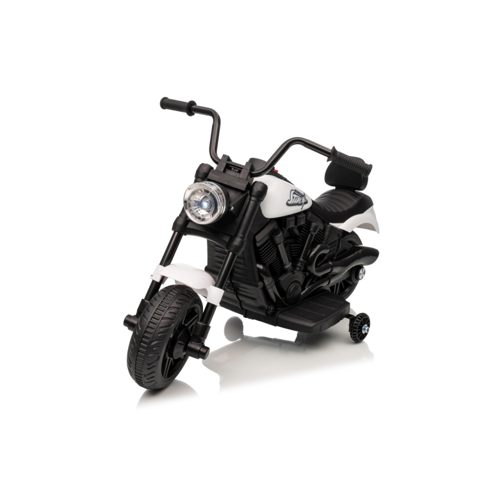 Elektrinis motociklas Motor STAR, White-Elektromobiliai vaikams, Motociklai-e-vaikas