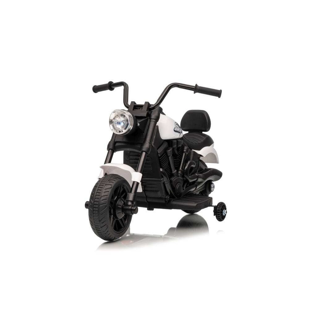 Elektrinis motociklas Motor STAR, White-Elektromobiliai vaikams, Motociklai-e-vaikas