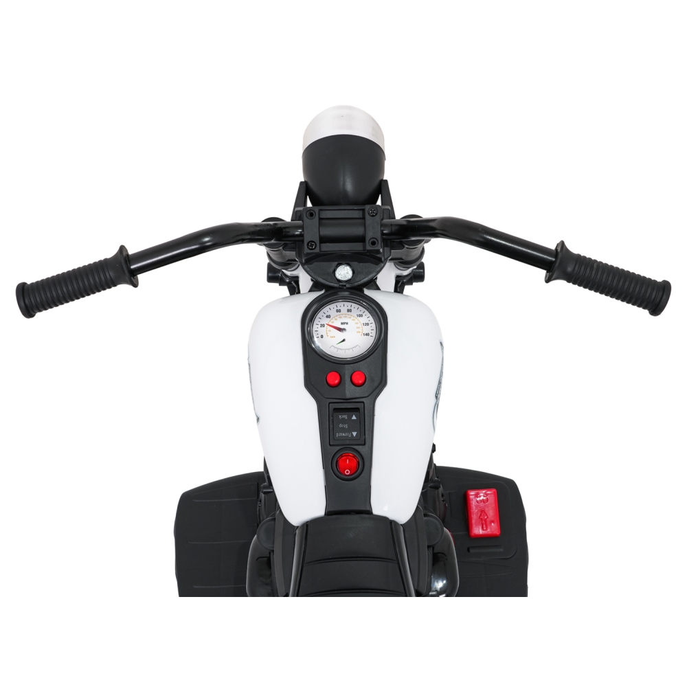Elektrinis motociklas Motor STAR, White-Elektromobiliai vaikams, Motociklai-e-vaikas