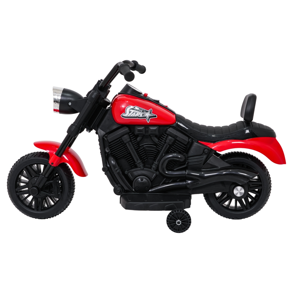 Elektrinis motociklas Motor STAR, Red-Elektromobiliai vaikams, Motociklai-e-vaikas