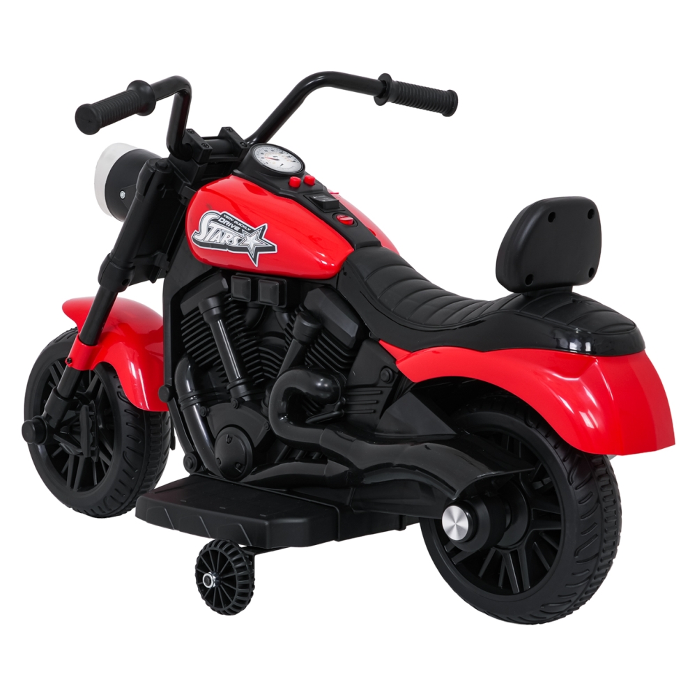 Elektrinis motociklas Motor STAR, Red-Elektromobiliai vaikams, Motociklai-e-vaikas