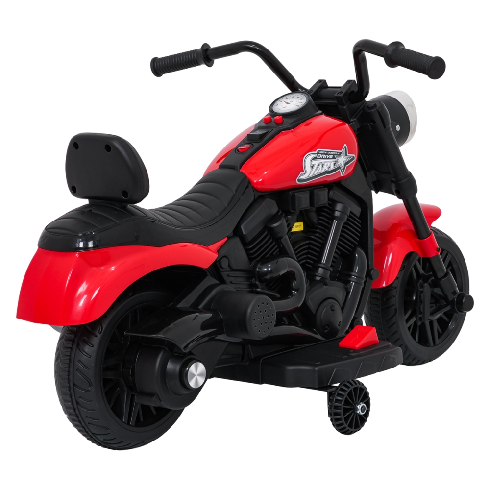 Elektrinis motociklas Motor STAR, Red-Elektromobiliai vaikams, Motociklai-e-vaikas