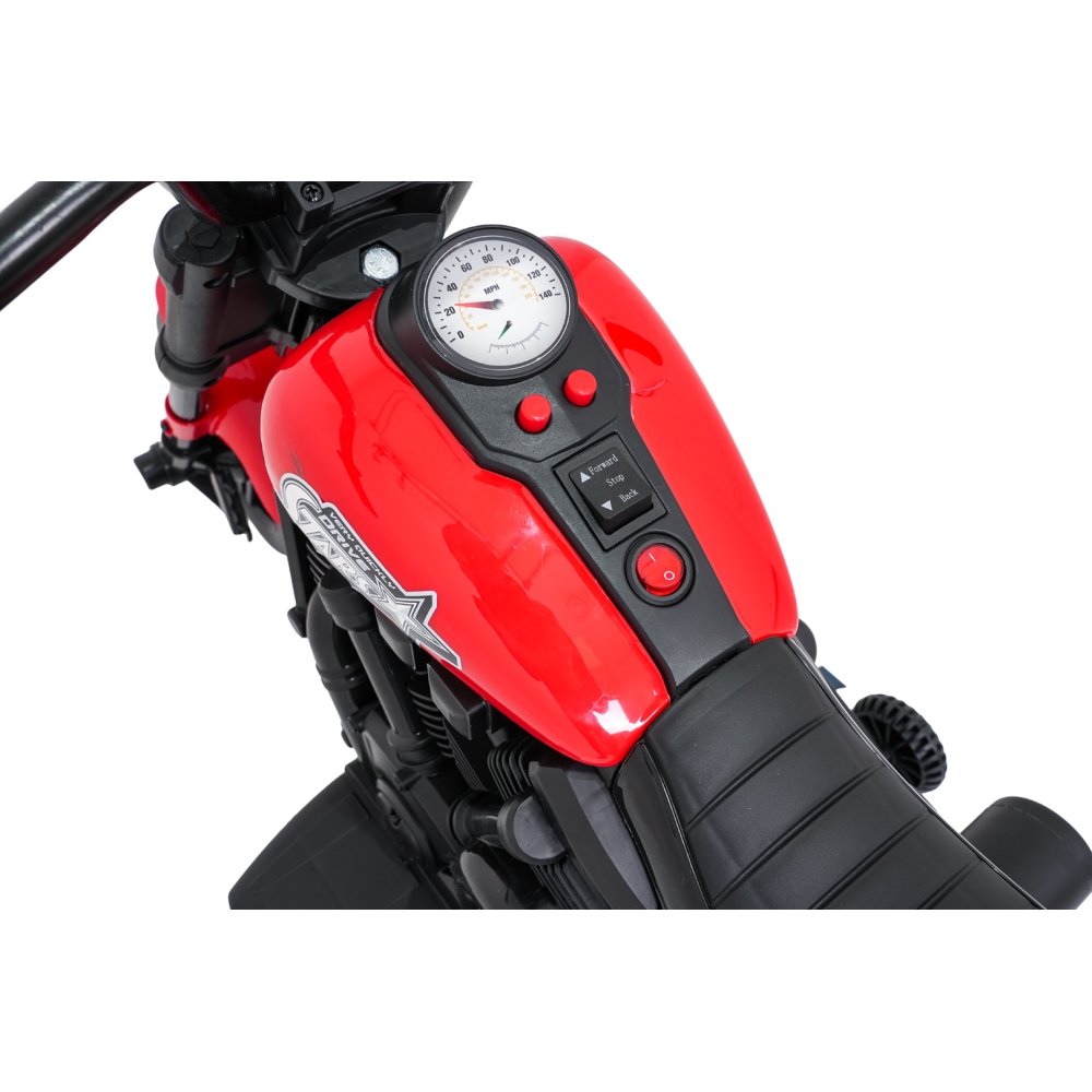 Elektrinis motociklas Motor STAR, Red-Elektromobiliai vaikams, Motociklai-e-vaikas