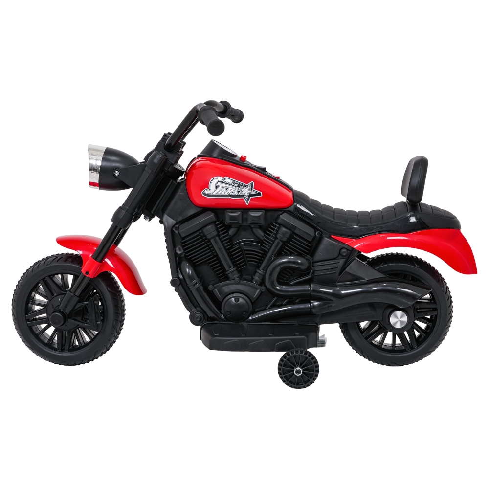 Elektrinis motociklas Motor STAR, Red-Elektromobiliai vaikams, Motociklai-e-vaikas